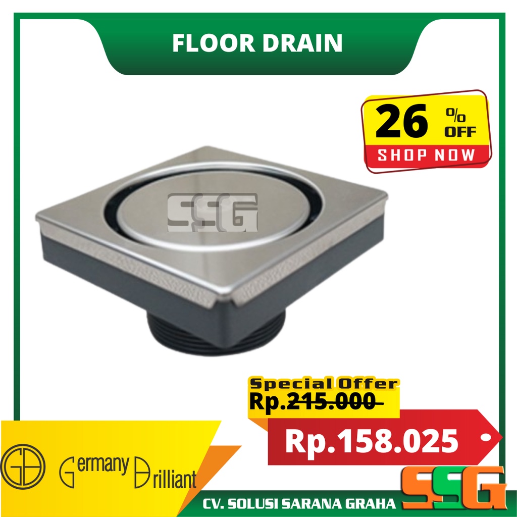 Floor Drain Germany Brilliant GB1010D Floor Drain Anti Serangga