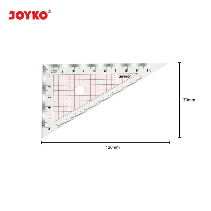 Acrylic Ruler Set / Pengaris / Busur Joyko RL-ACS1 / 1 Set 4 Pcs