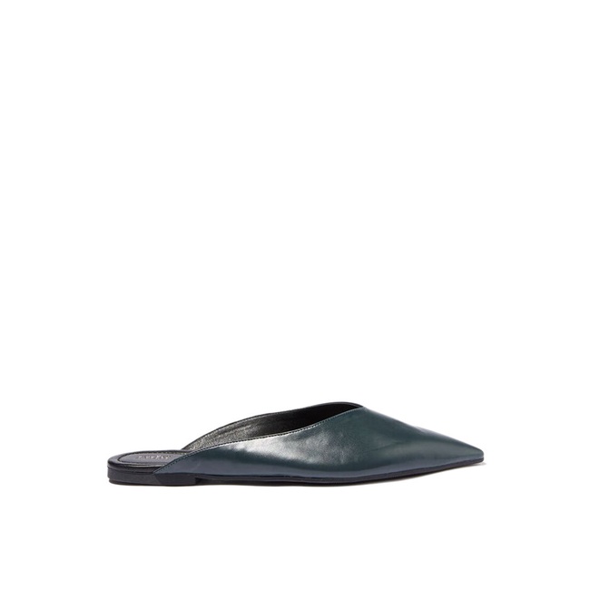 Sepatu Flat Rubi Original Solid shade pointed mules with cut out detail Ballet Party Kekinian Ori 10