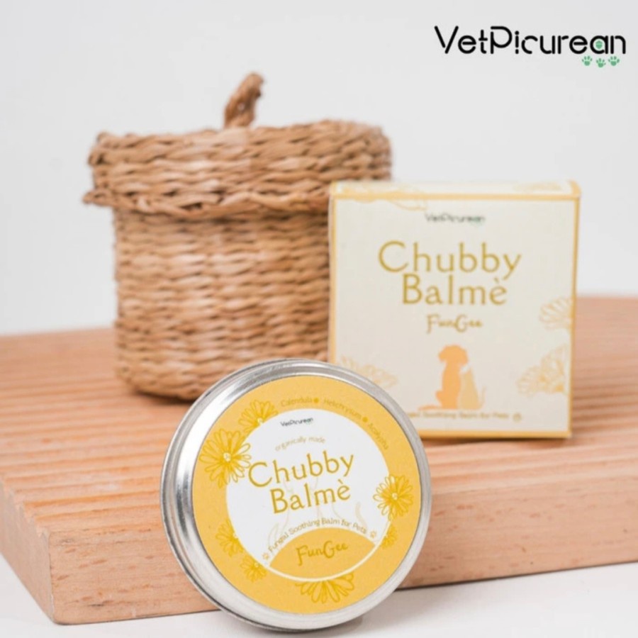 CHUBBY BALME Fungee Obat Jamur Kucing Anjing - Paw Balm Melembabkan / Krim Eczeem / Mengurangi Kemerahan