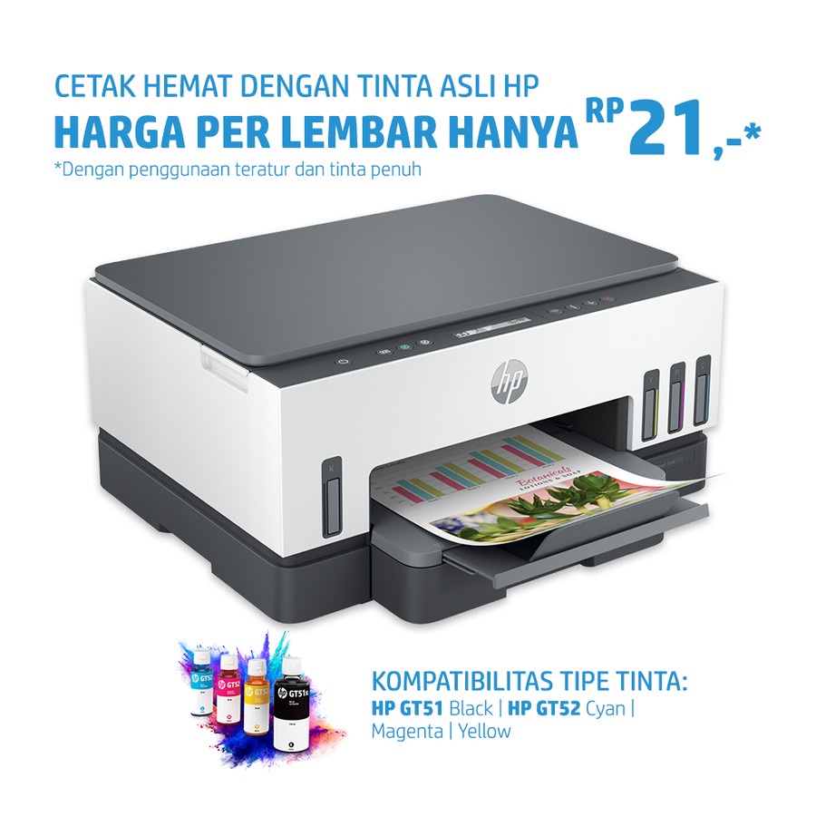 Printer HP Smart Tank 720 Print Scan Copy Wireless SmartTank Wifi