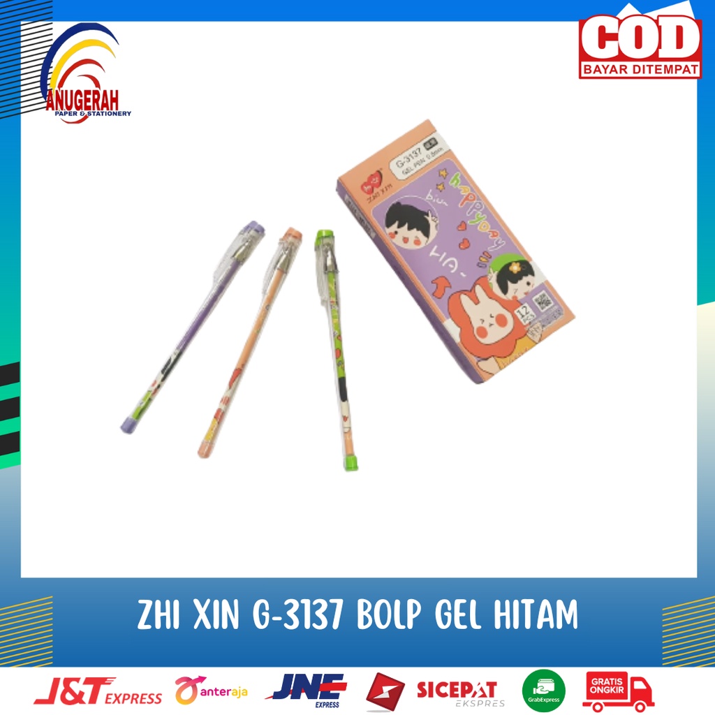 

ZHI XIN G-3137 BOLPOIN GEL HITAM (LSN)