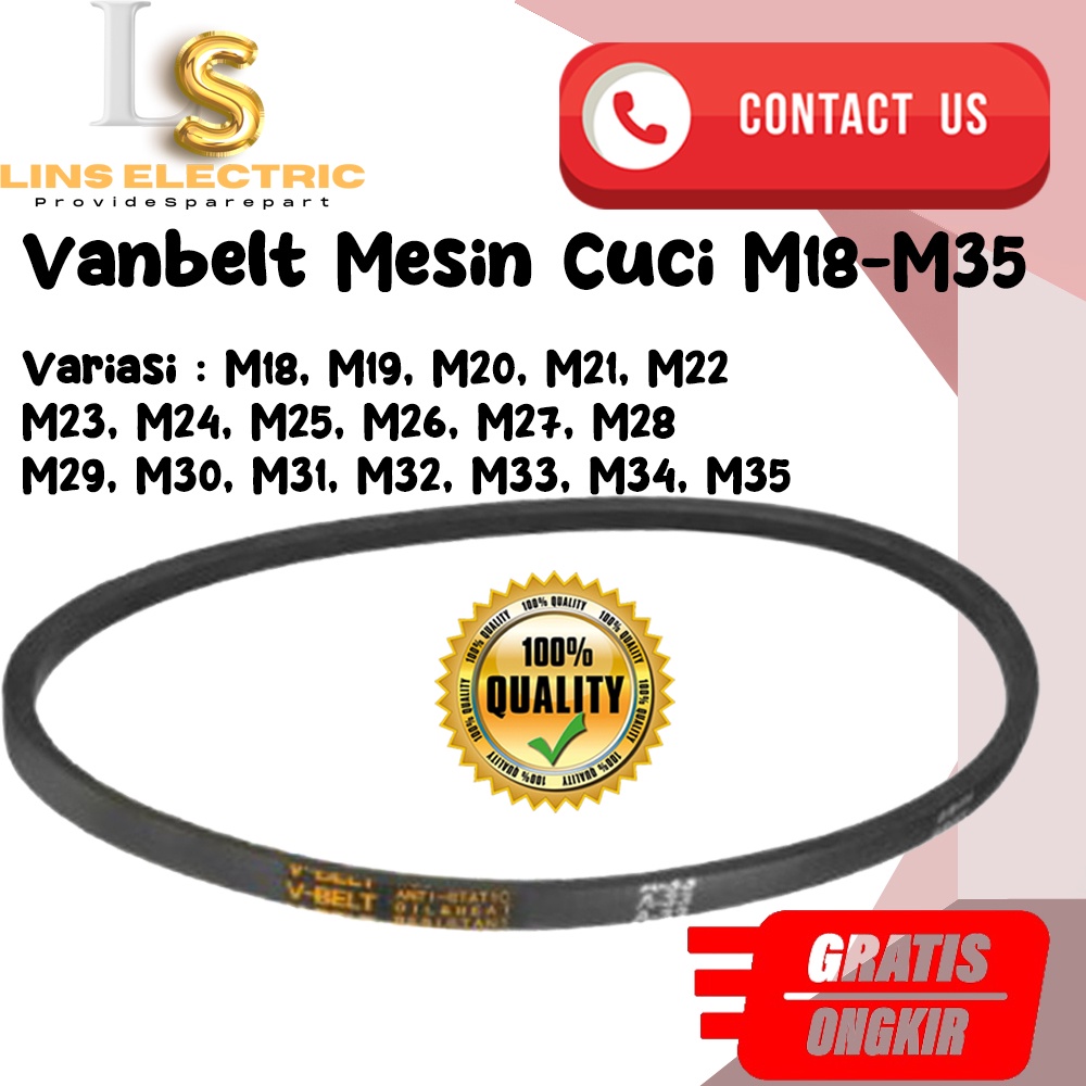 Van Belt Mesin Cuci ( M18-M35 )