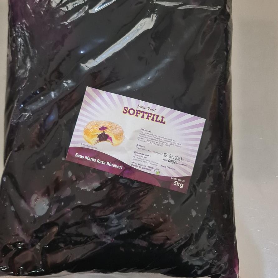 

◌ Selai Prims Food Blueberry 5 KG / PRIMSFOOD bluberi softfill 5kg ♦
