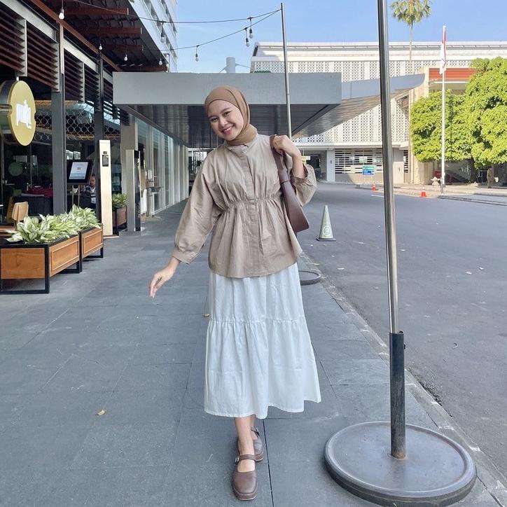 ALYA shirt kemeja kerut wanita BOOMING