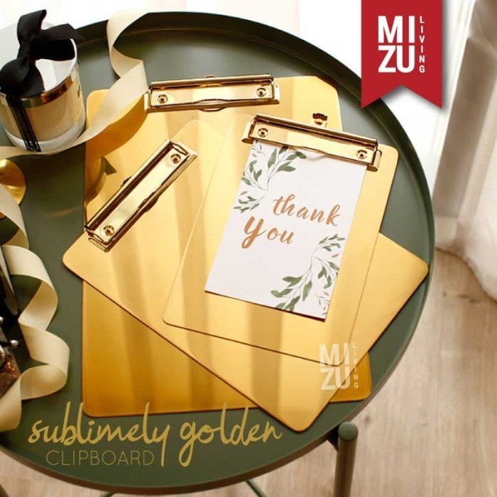 

Terlaris Sublimely Golden Clipboard Papan Jalan Alas Ujian Emas