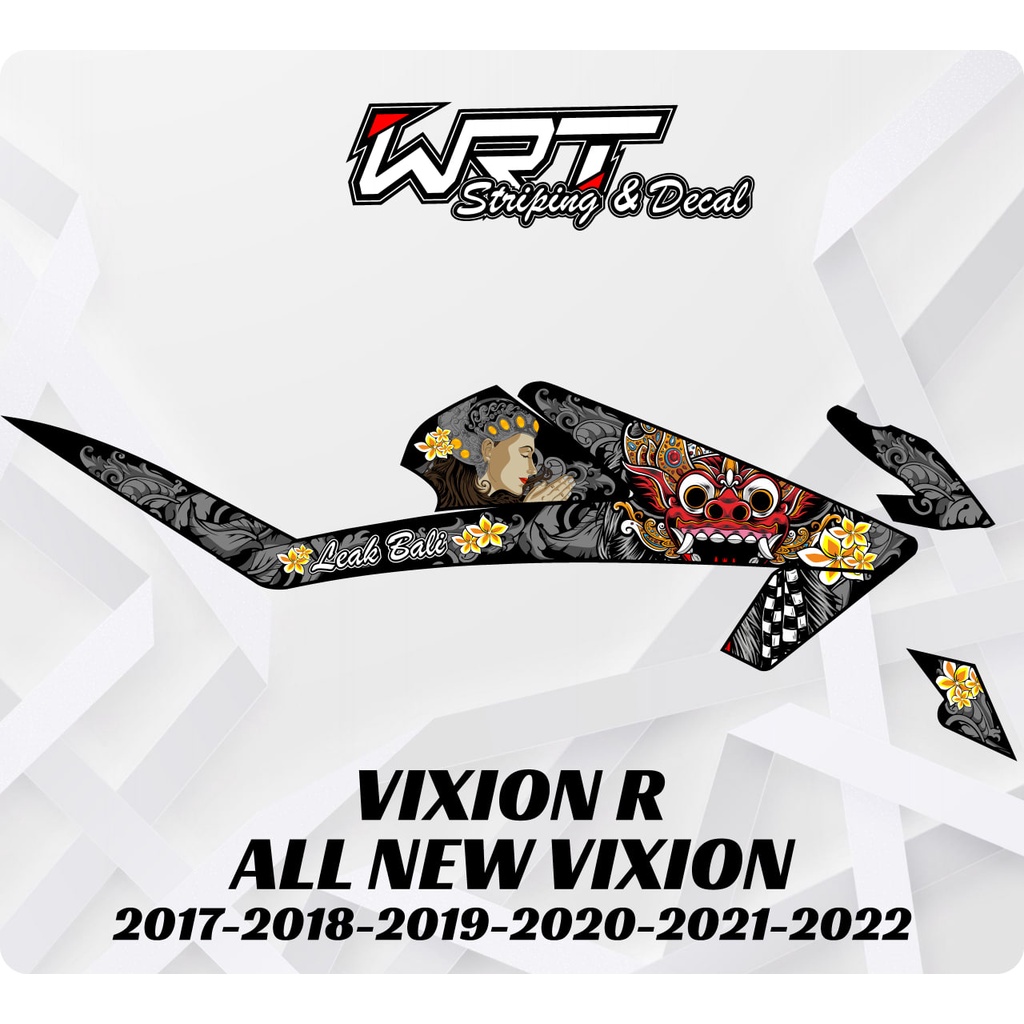 Striping Stiker Decal Vixion R All New 2017 2018 2019 2020 2021 2022 2023 Barong
