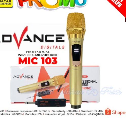 ℗ mic wireless single advance 103 / Mic Profesional Wireless Microphone ADVANCE 103 ❂