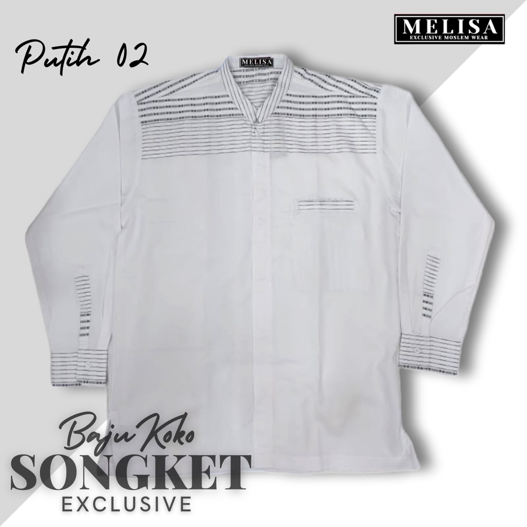 Baju Koko Pria Kemko Dewasa Baju Muslim Laki Laki Lengan Panjang Manset Katun Adem M L XL