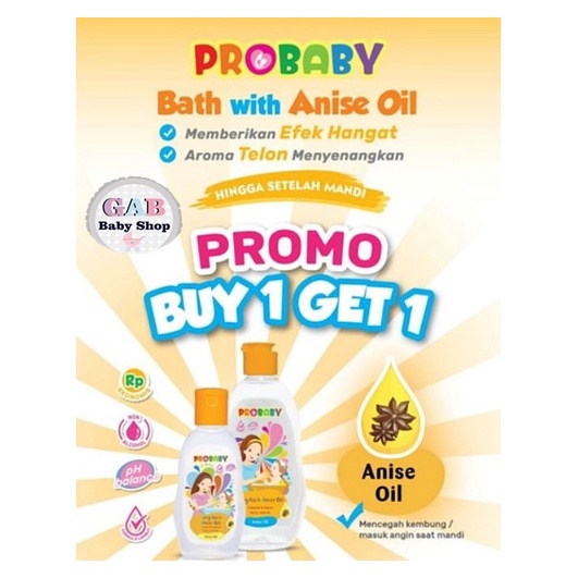 Probaby Baby Bath with Anise Oil Sabun Mandi Bayi dengan Telon