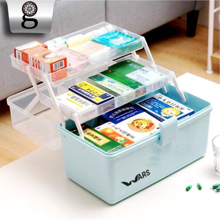 Box Organizer Kotak Penyimpanan Mainan Anak / Obat P3K 3 Susun XXL
