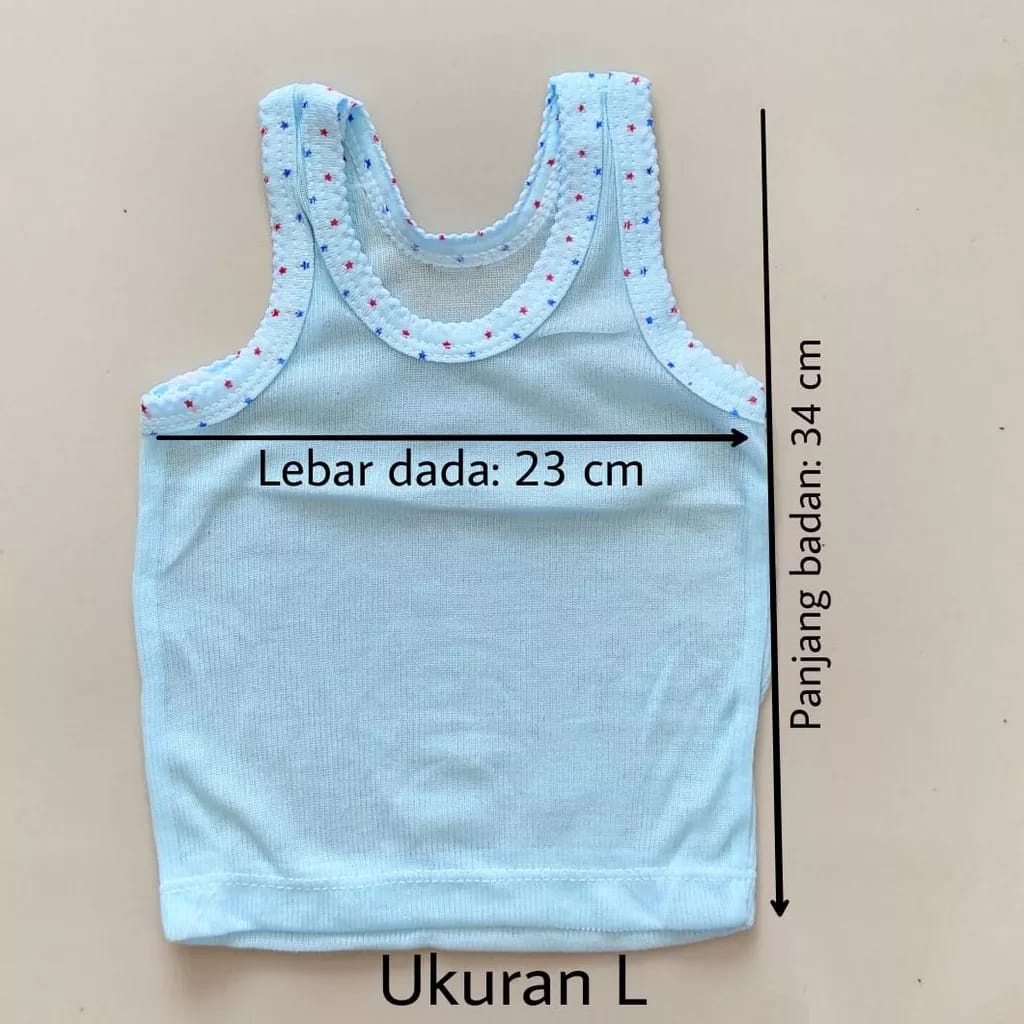 Singlet bayi WARNA Kaos dalam bayi S / M / L / XL perlengkapan bayi lahir