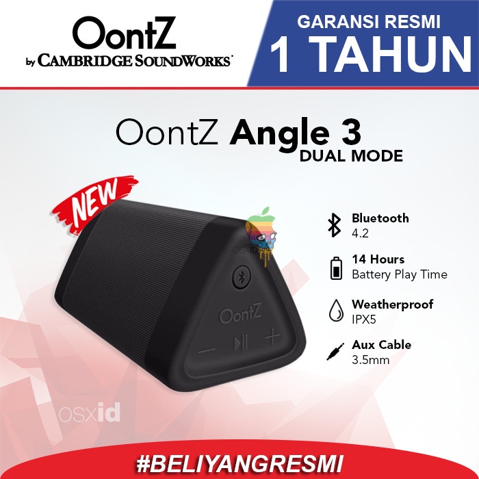 Speaker Oontz Angle 3 Cambridge Soundworks Bluetooth Speaker - Garansi Resmi