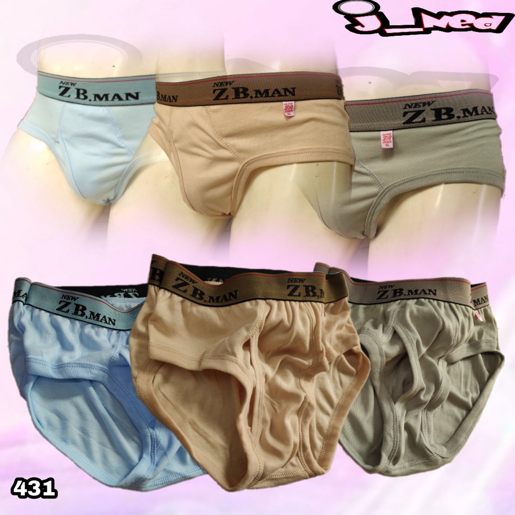 J431S ISI 6 PCS Celana dalam Pria - Men Underwear - ZB  Man - Murah Berkualitas