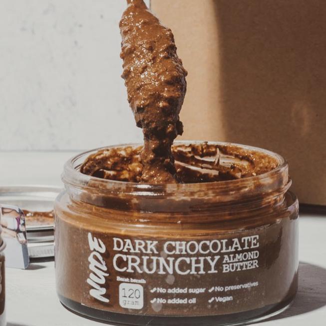 

➮ NUDE x Andrea - Dark Chocolate Crunchy Almond Butter 200g | Gluten Free, Vegan, Keto Friendly ♕