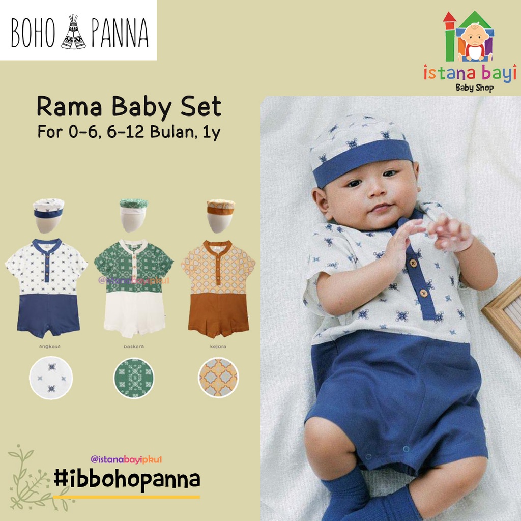 BOHOPANNA RAMA BABY SET RAYA COLLECTION / ROMPER BAYI SET / IED COLLECTION