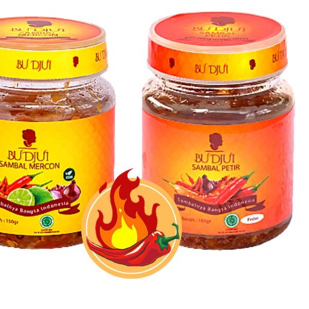 

℮ SAMBAL BU DJUI Paket Hemat Pedas Gila Mercon + Petir ☟