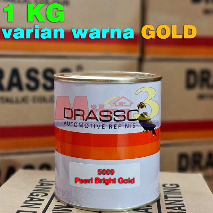 cusss order] Blinken DRASSO Metallic Cat Duco Dico Mobil Motor Warna GOLD Emas 1 KG