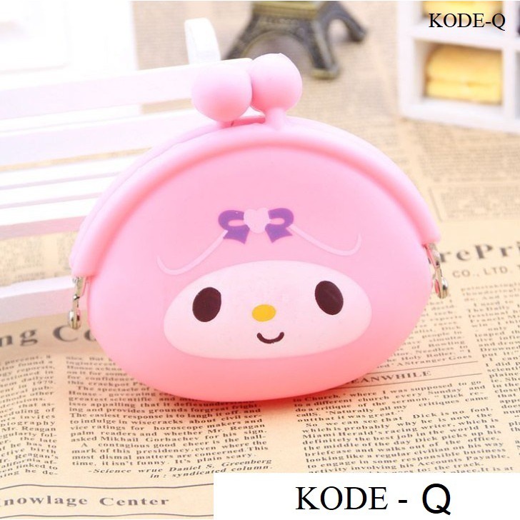 [PROMO] Dompet Koin karakter lucu jelly silicone silikon Coin Dompet receh GJ02