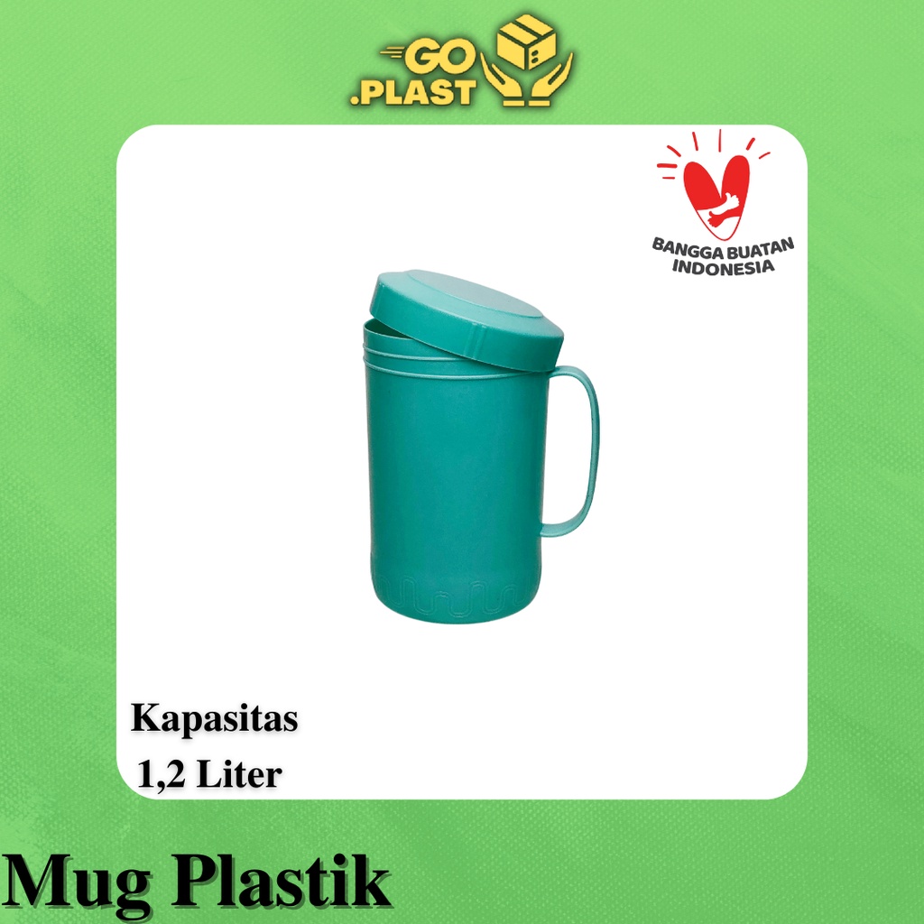 MUG PLASTIK 1,2 L GELAS PLASTIK WARNA 1,2 L HANDY CUP