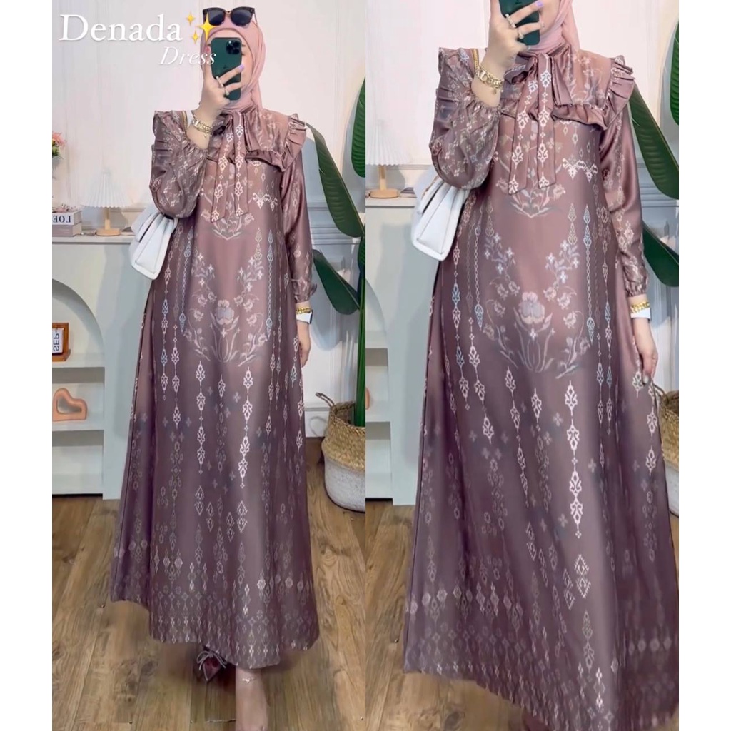 Dress Wanita Denada Model Terbaru Gamis Kekinian