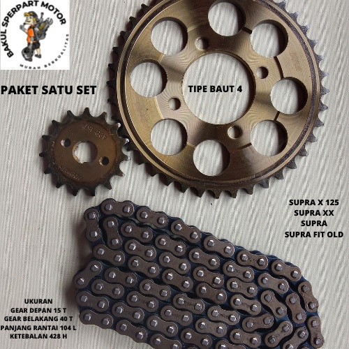 Gear Gir set Gear Gir paket Supra x lama Supra Fit Lama Baja Bakar sepuh Jos Mantap Gear Supra x lam
