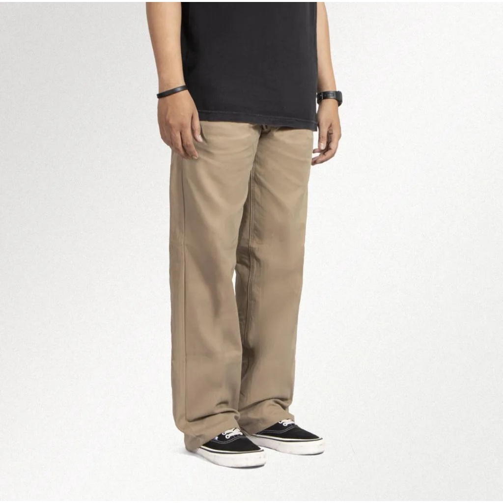 Celana chinos standart reguler straight fit panjang pria/celana chino reguler pria celana chinos reguler