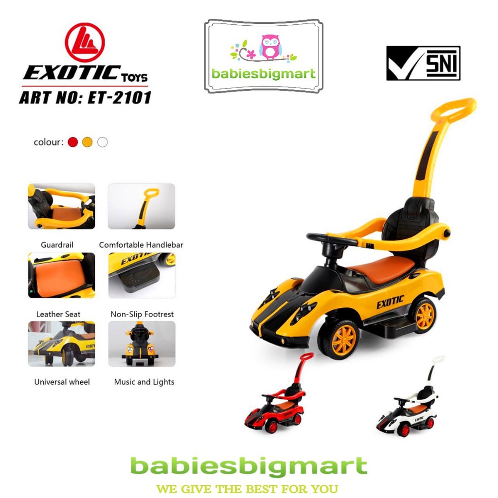 Mainan Mobil Anak Dorong Ride On Bisa Dinaiki SHP Toys MIMO 709 / 609 / ET 2115 / ET 2119 / ET 2101