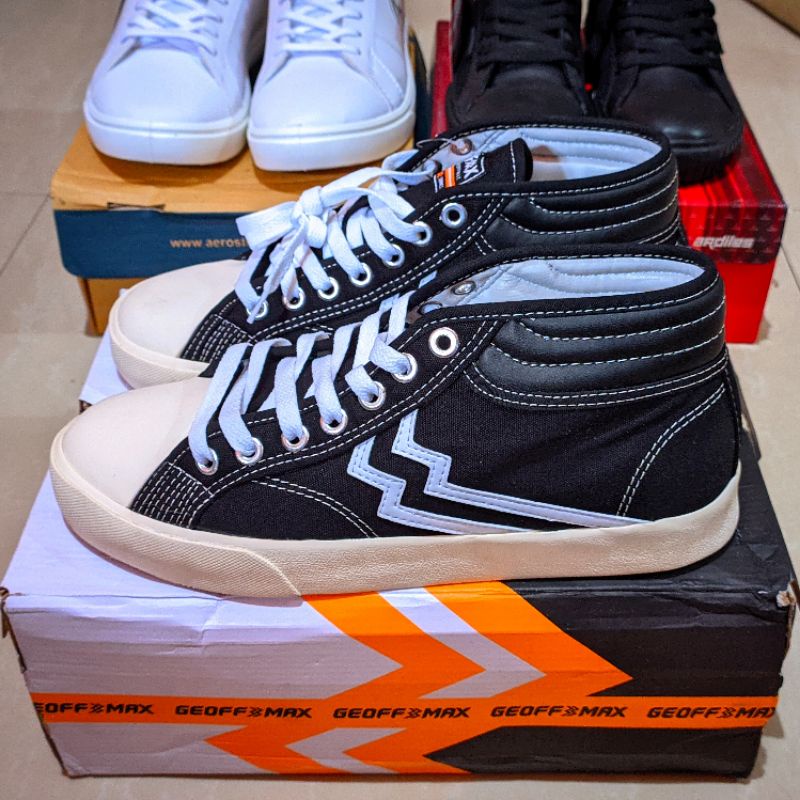 Geoff Max - Maverick Mid Black White | Sepatu Pria