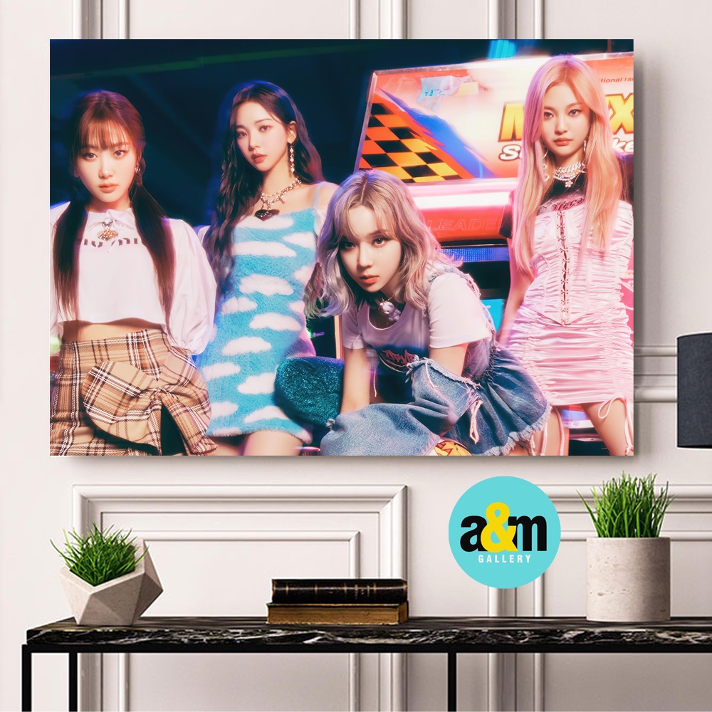 Poster Kayu AESPA Hiasan Dinding Kamar K-POP I Pajangan Dinding Kamar K-POP Wall Decor Kamar - A&amp;M