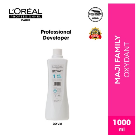 Loreal Oxydant Cream 1.000ml / 1L  6%, 9%, 12%, developer semir/color