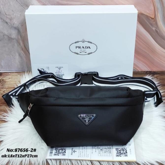 Terlaris Waistbag Prada Tas Selempang Pria Wanita Quality Import Harga Avocadsh