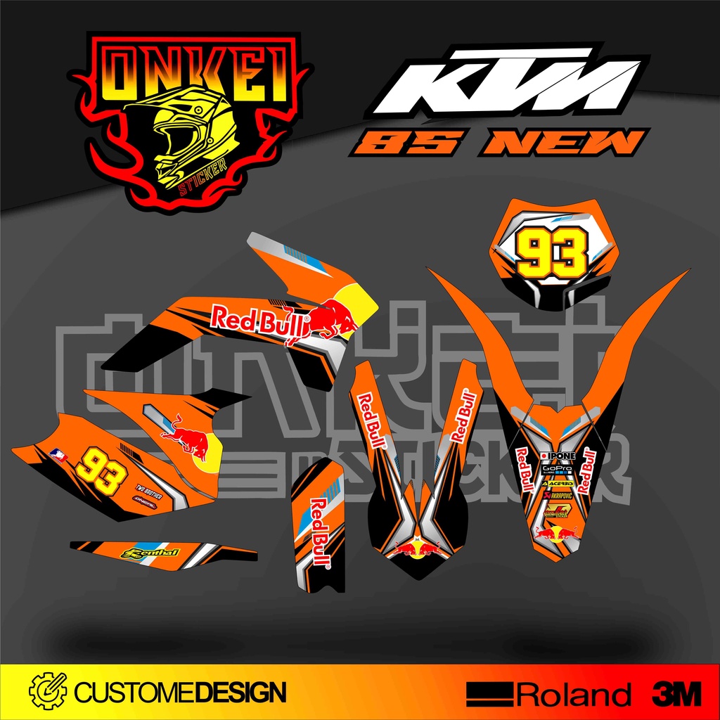 DECAL STICKER KTM 85 NEW KN6