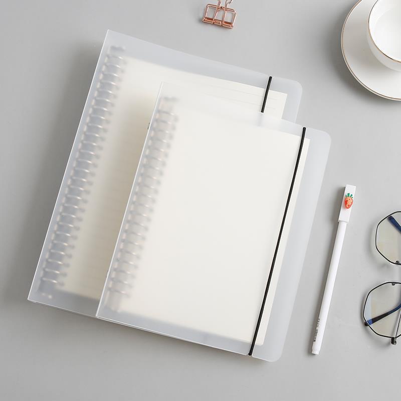 

Binder Loose Leaf 20 26 30 Ring Transparan Matte Aesthetic 6 Ring Ukuran B5 A5 A4