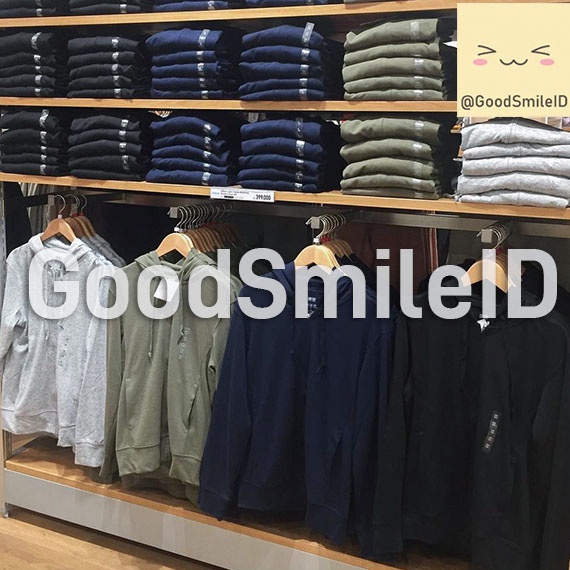 SALE Men Jaket Hoodie UV Protection Ritsleting Pria Cowok DRY EX JASTIP UNIQLO AIRism Retsleting