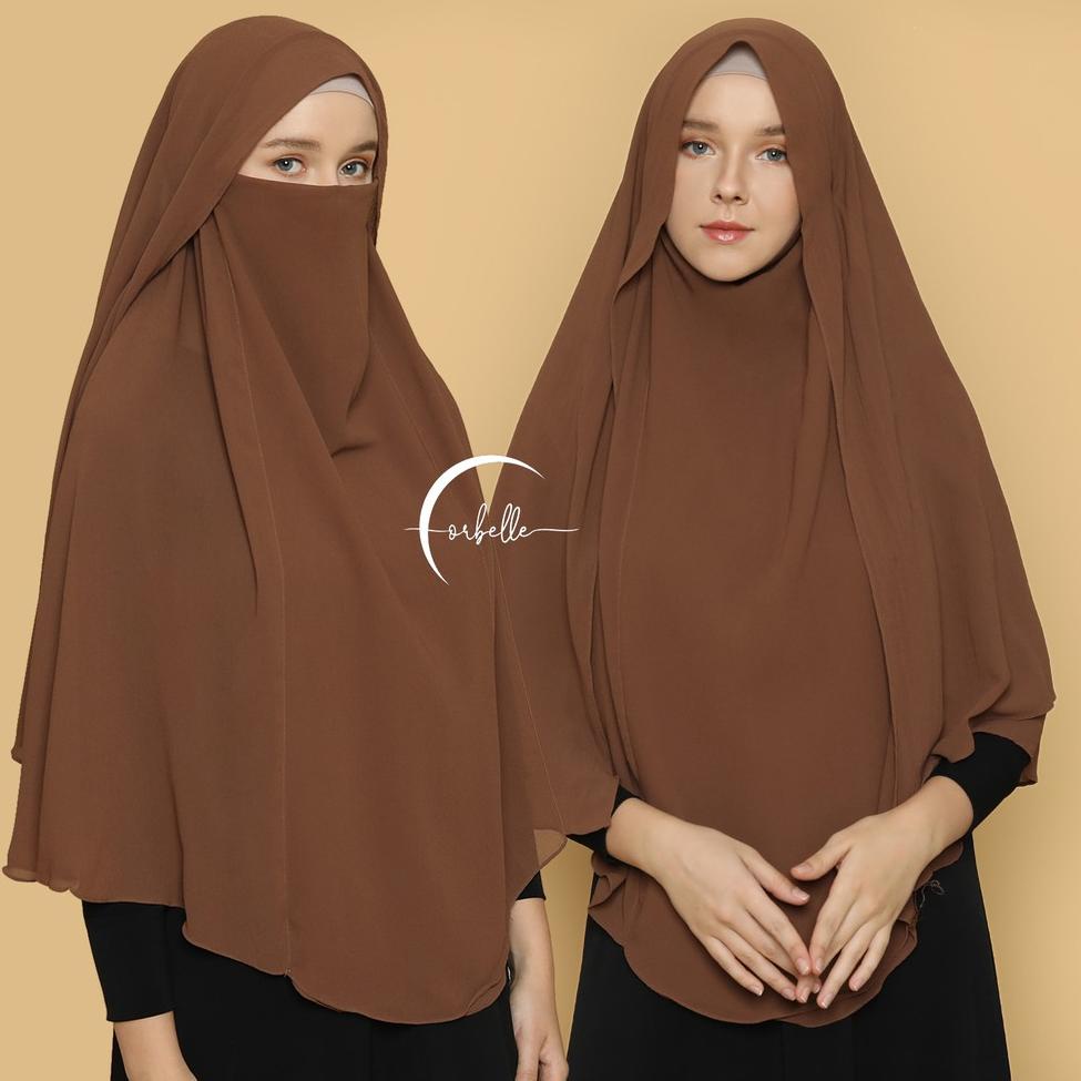 REKOMENDASI KHIMAR HIJAB NIQAB SITI AISYAH • CADAR • BERGO SYAR'I JUMBO 2 LAYER