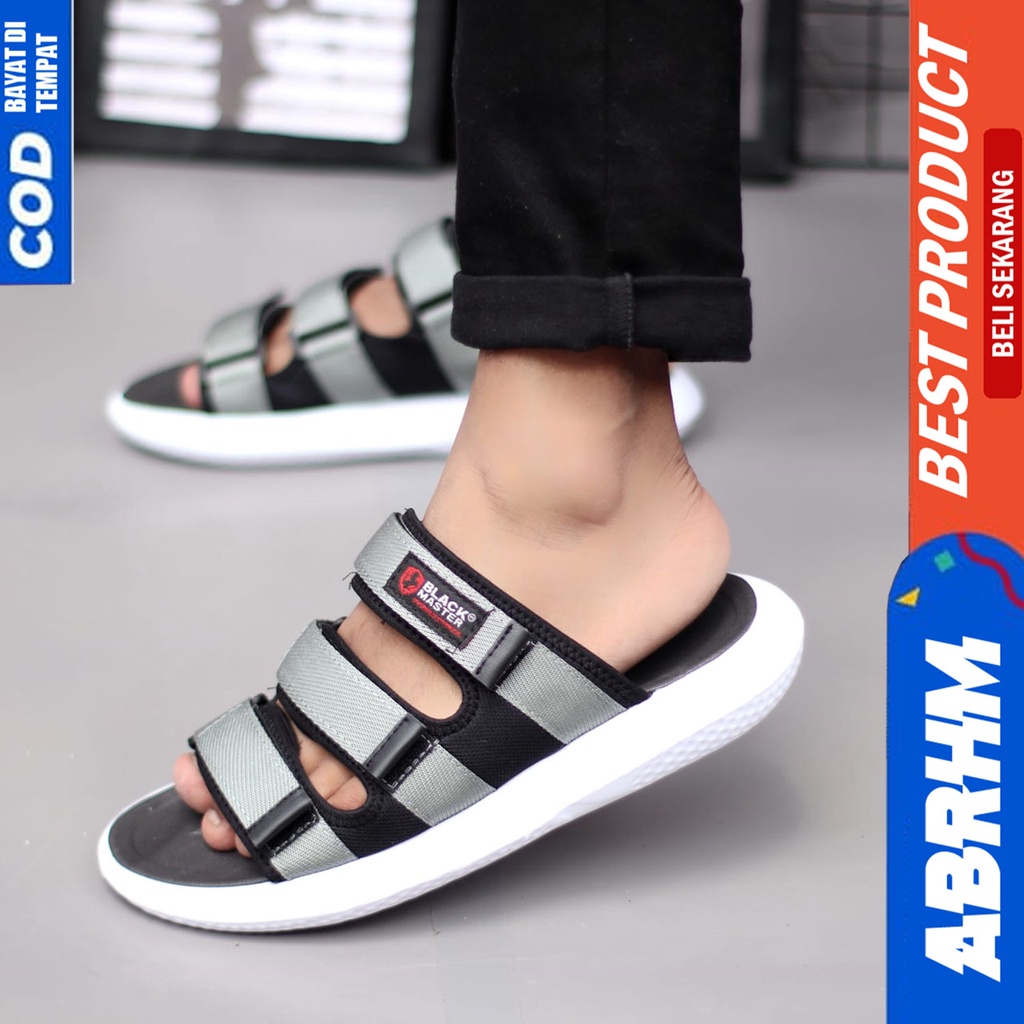 Sandal Slide Pria Distro Casual Sendal Selop Pria Original Abrhm Charles