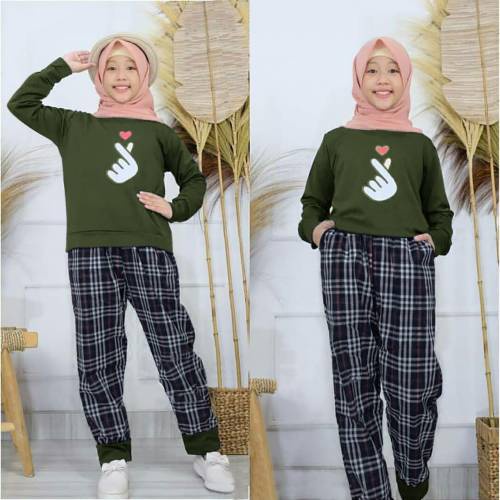 KD ST CACA KS baju anak perempuan set baju anak umur 6 7 8 9 10 tahun setelan anak cewek lucu