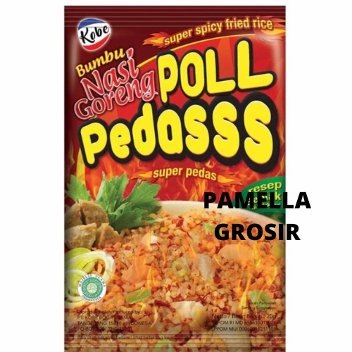 

KOBE BUMBU NASI GORENG POLL PEDASSS POL PEDAS 1 RENCENG RENTENG ISI 12 PCS