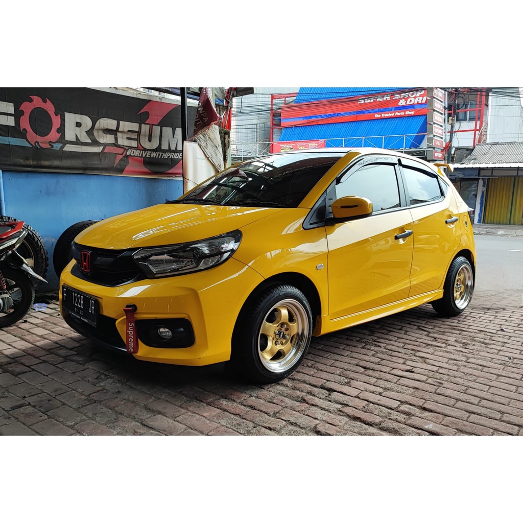 PAKETAN VELG HSR HONDA BRIO R15 BAN 195/50 R15 ACCELERA PHI-R VELG BRISKET CELONG