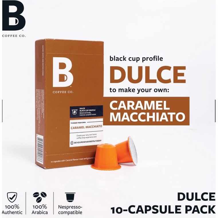 

B Coffee Co. Dulce Caramel Macchiato Nespresso Compatible