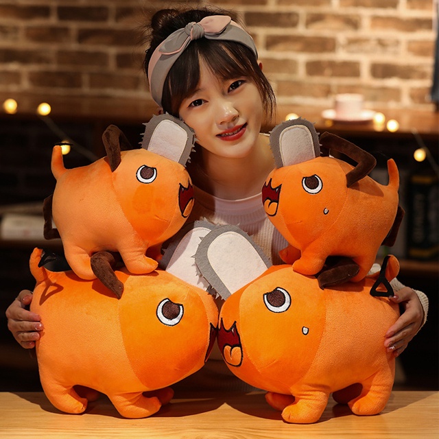 Mainan Boneka Plush Model Anime Chainsaw Man Denji Pochita Ukuran 30cm Untuk Hadiah Anak