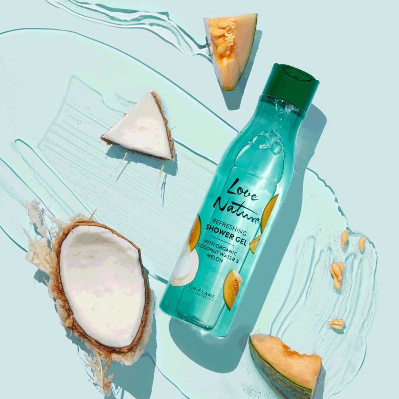 Love Nature Refreshing Fragrance Mist With Organic Coconut Water&amp;Melon//Love Nature Refreshing Shower Gel With Organic Coconut Water&amp;Melon