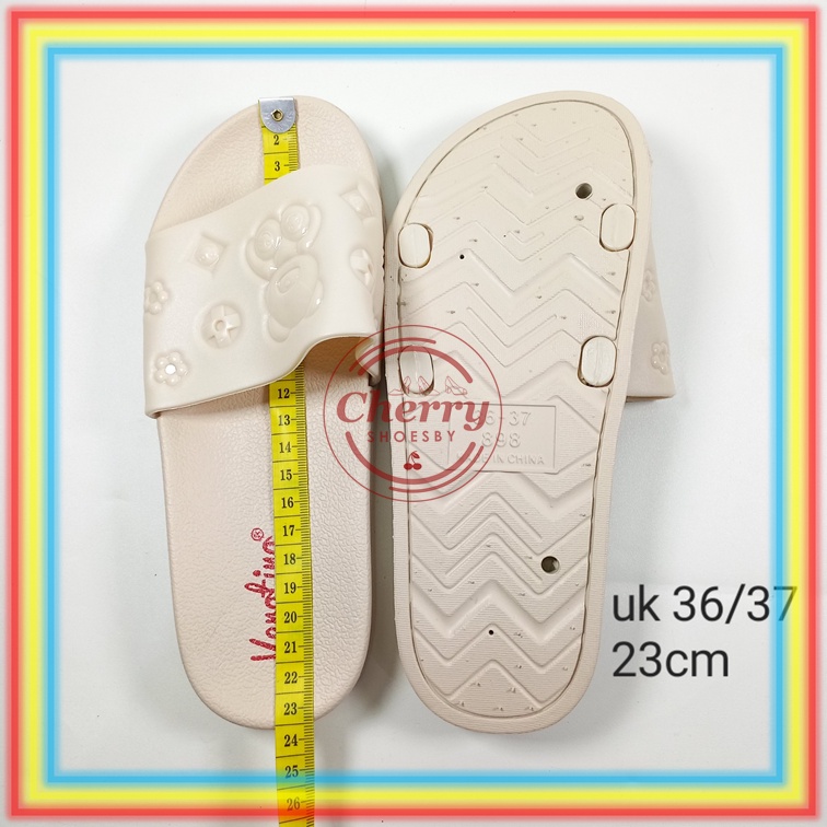 898-3 Sandal Selop Wanita Verotino Sendal Slop Cewek Karet Jelly Bear Beruang Lucu Glanzton