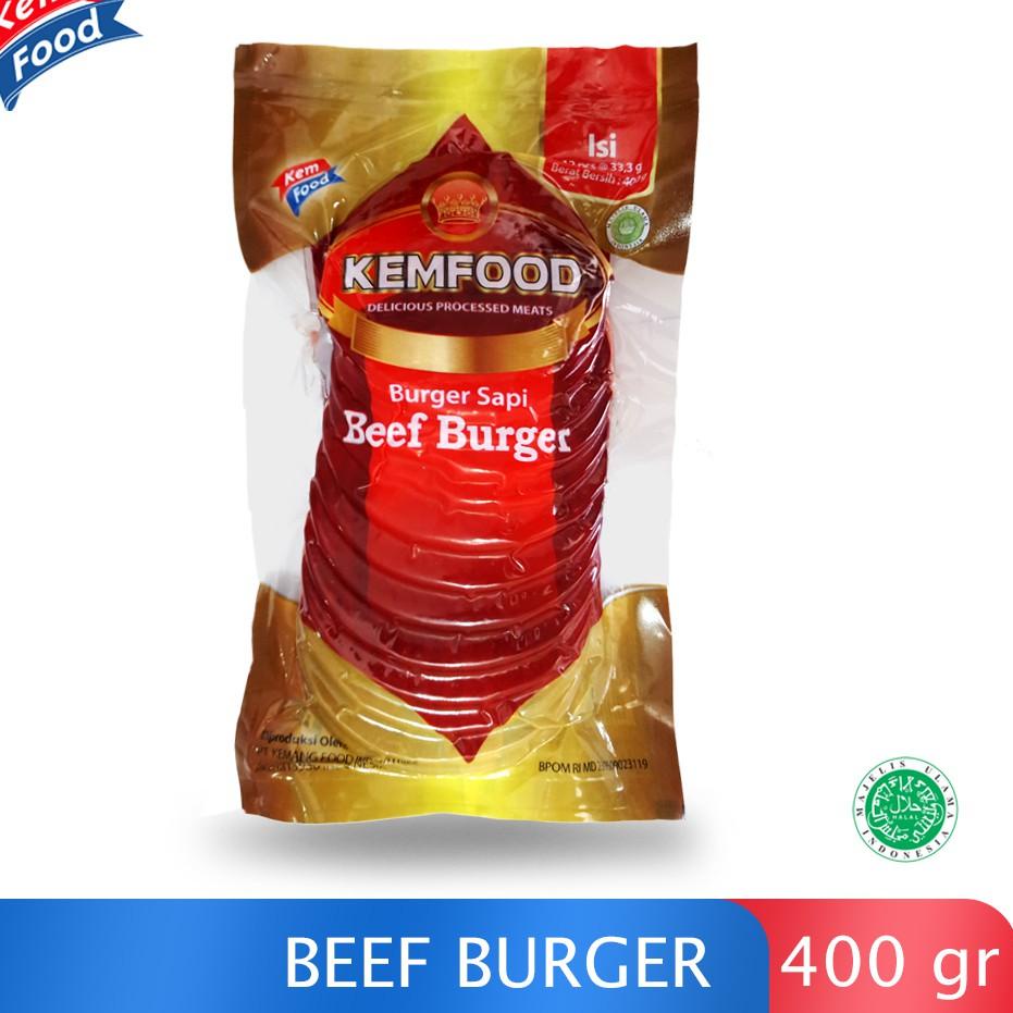 

☛ Kemfood Beef Burger - Daging Sapi Untuk Burger 400gr ○