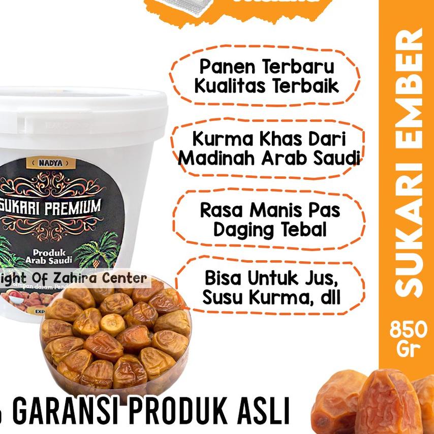 

♀ Kurma Sukari Ember 850gr Sukkari Timba Sukari Al Qaseem Al Qosim Al Qassim Original Premium Grade A ➸