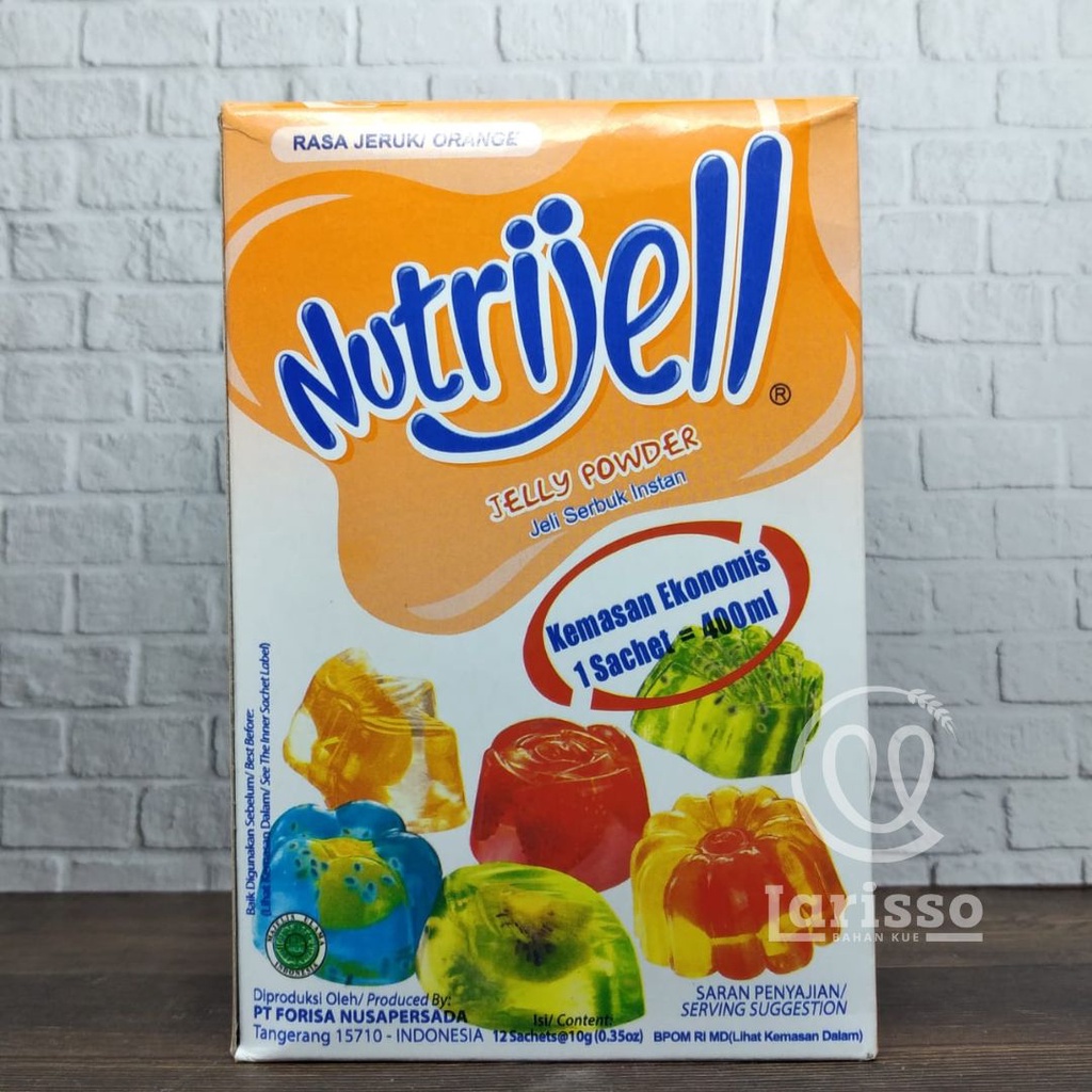 

NUTRIJELL EKONOMIS BOX JELLY POWDER JELI SERBUK INSTAN RASA JERUK 12X10GR BOX