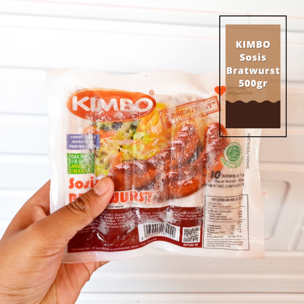 

ADDRIELLA Kimbo Sosis Bratwurst Mini isi 500gr/Isi 10pcs | Kimbo/Frozenfood/Frozenfood Murah