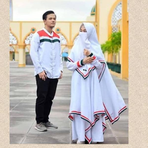 ✯ Palestina putih Gamis Koko bisa Couple ❊