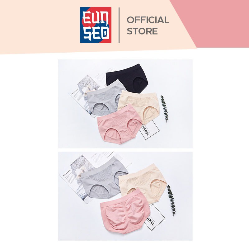 EUNSEO Celana Dalam CD Wanita Seemless 3D Honeycomb Fashion Korea